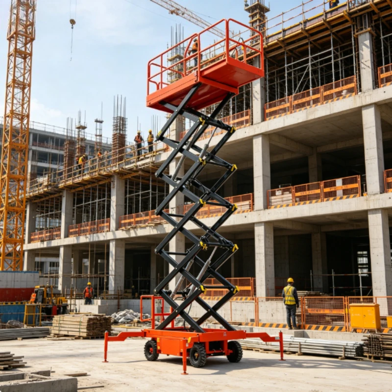 Customized 6-15m CE ISO Certification 2000kg Mobile Self Propelled Mini Small Electric Scissor Lift for Outdoor Aerial Work