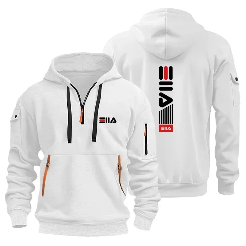 New men's long-sleeved sweatshirts, outdoor jogging fitness casual sportswear, fashionable men's pullovers and European-sized sp