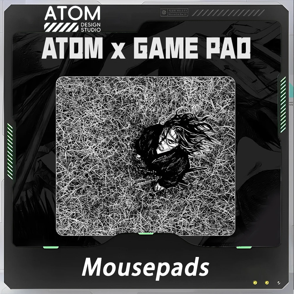 

ATOM Mousepads Waterproof Abrasive Polishing E-sports Mousepad Non-Slip Resin 450x400mm FPS Valorant PC Gamer Accessories Gifts