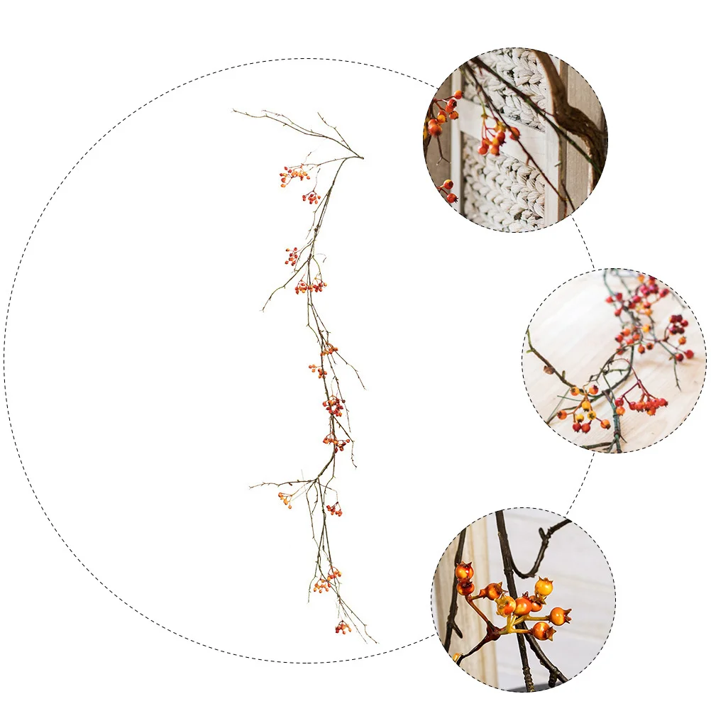 

Simulation Berry Rattan Hanging Vine Garland Fake Floral Decor for Home Wedding Banquet Decoration Artificial Plant Branch