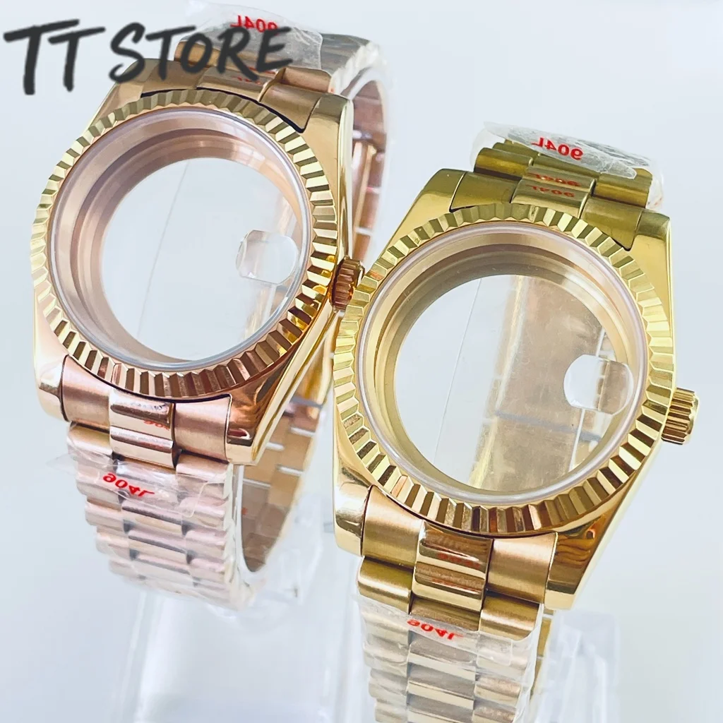 

36 мм 40 мм Серебро Черное Золото Розовое Золото NH34 NH35 NH36 NH38 NH39 NH70 NH72 ETA2824 PT5000 Корпус для часов Топ Водонепроницаемый Сапфир Crysta