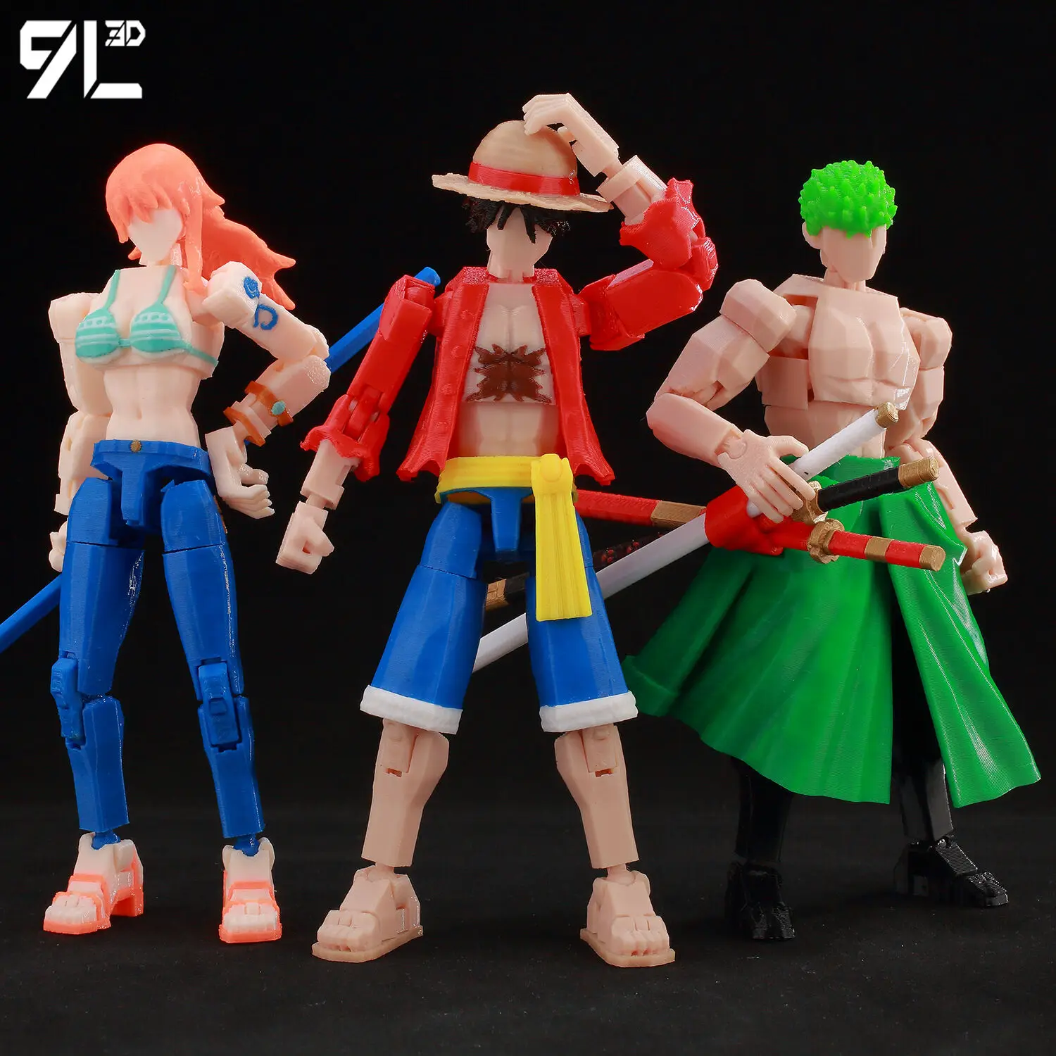 9L3D T 13 Action Figure Set Multi-Jointed Posable 3D Print Dummy