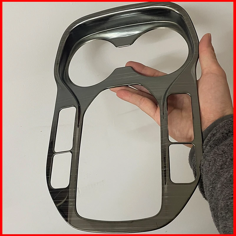 

Car Styling For Hyundai Santa Fe 2013-2017 Gear Shift Panel Cover Water Cup Holder Decorative Frame Trim Auto Parts Accessories
