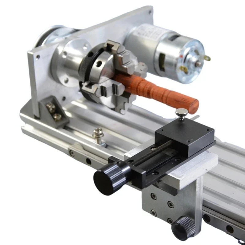 Improved fifth-generation 775/895 motor mini drive 50 chuck hand woodworking small lathe through hole 8mm speed regulation