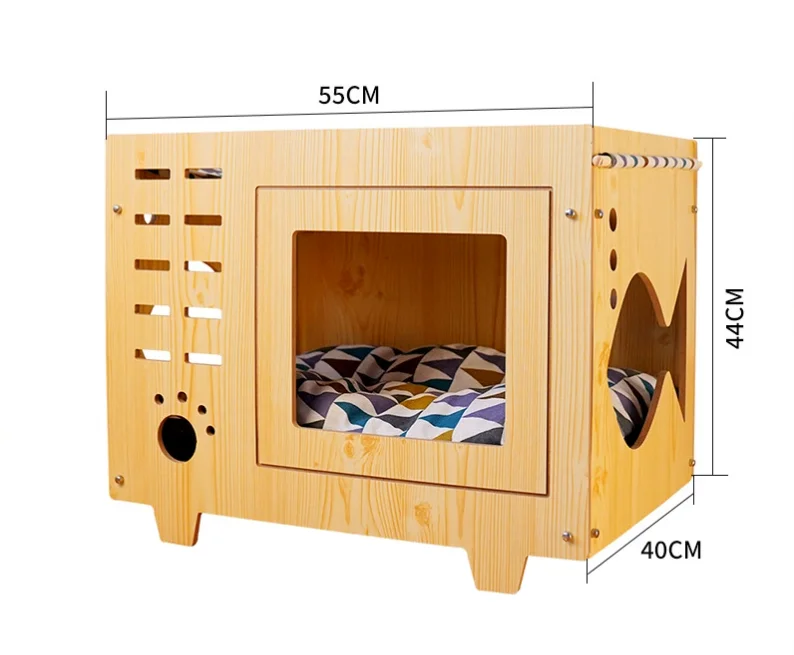 Кошачье гнездо, универсальный кошачий домик на четыре сезона, кошачий гамак, деревянный влагостойкий кошачий домик, домашний домик для побега кошек, домашнее гнездо для домашних животных Кошачье гнездо, универсальный кошачий домик на четыре сезона, кошачий гамак, деревянный влагостойкий кошачий домик, домашний домик для побега кошек, домашнее гнездо для домашних животных