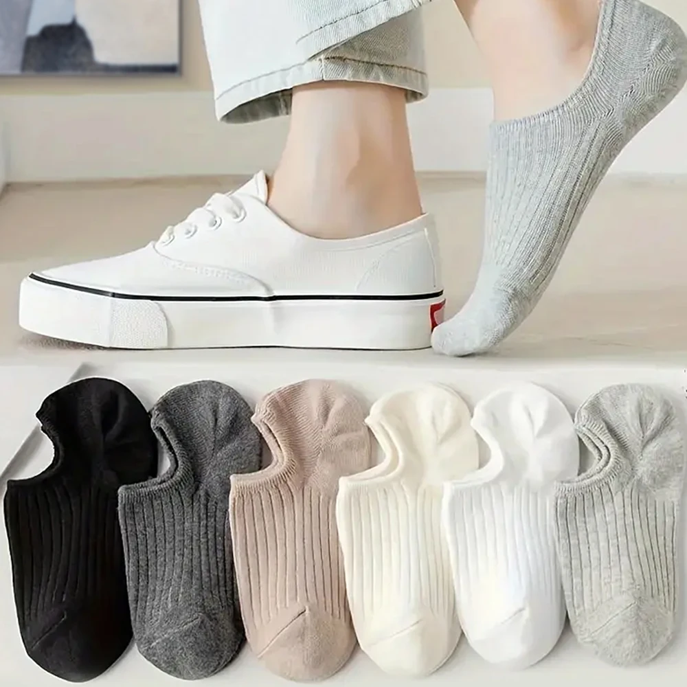 

6/12 Pairs Solid color Pattern Women Men Boys Girls Couples Sports Socks Invisible Socks Crew Socks Spring Summer Holiday