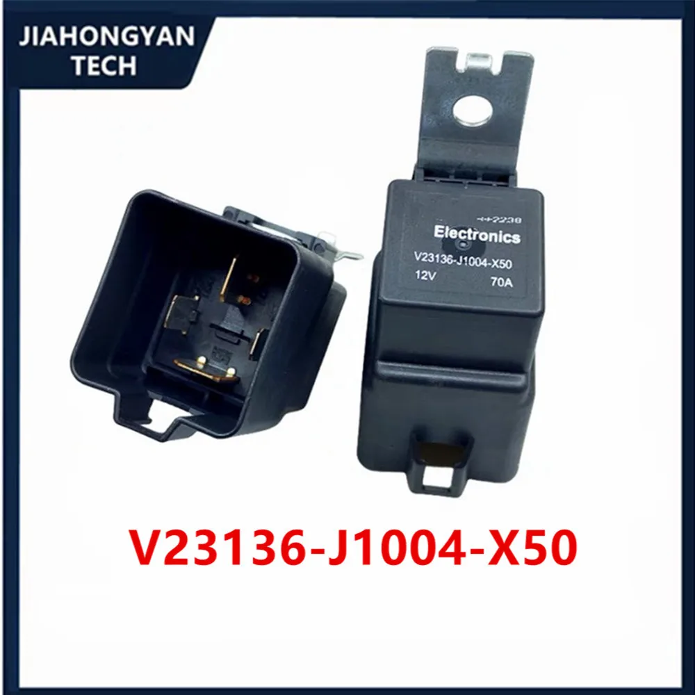 Original V23136-J1004-X50 12V 70A four wide pin relay Automotive Tyco relay