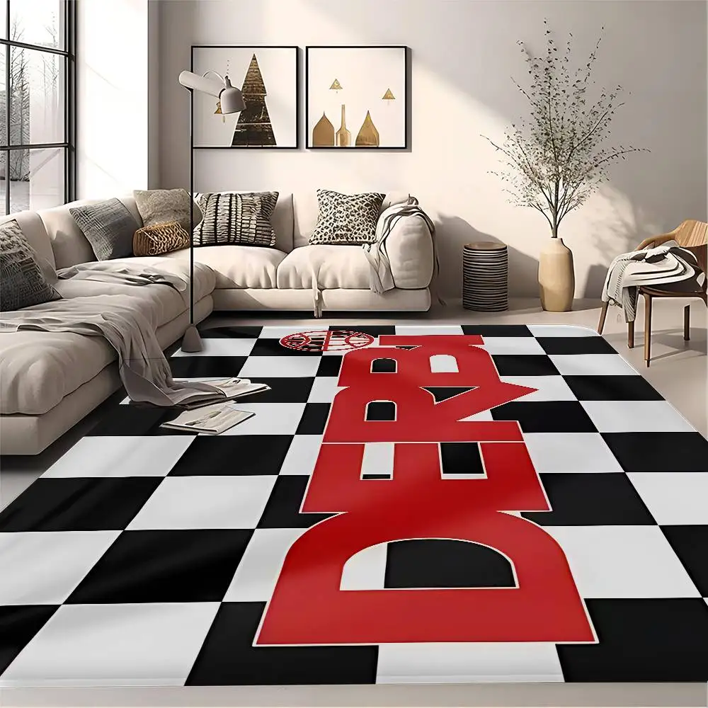 DERBIS Motorcycle Room Mats Cheaper Anti-slip Modern Living Room Balcony Printed Welcome Rug