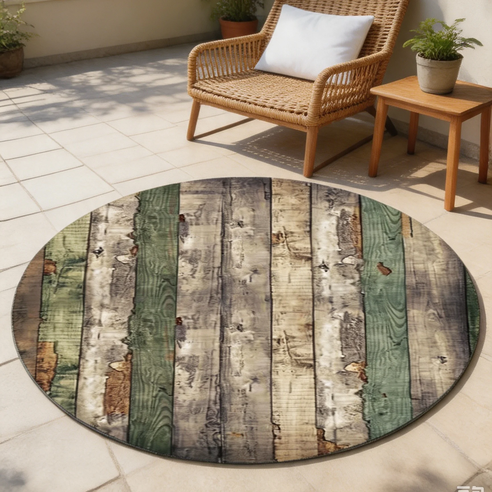 Stripe Wood Rug Grey Wood Grain Round Felt NonSlip Carpet For Living Room Bedroom Bedside Luxury Gold Line Abstract Mat