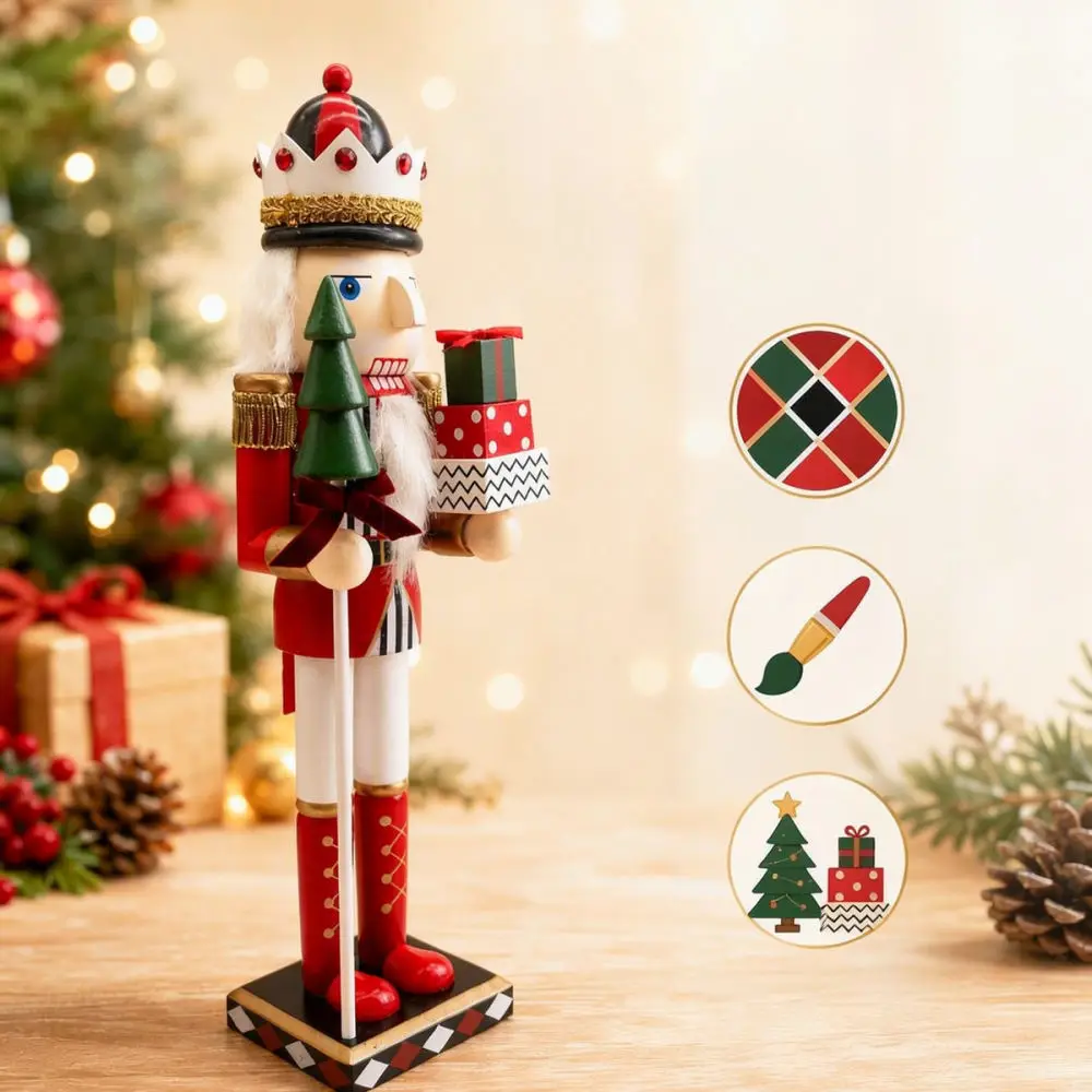 ヨーロッパ風クリスマスカウントダウンカレンダー、木製のくるみ - Nutcracker Figurine のレビューと価格