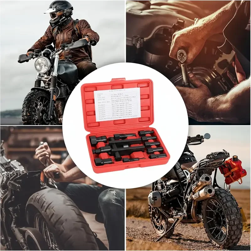 10pcs Practical Bearing Puller Motorcycle Bearing Removal Tool Puller with Box Motorcycle Internal Bearing Puller Kits image 2