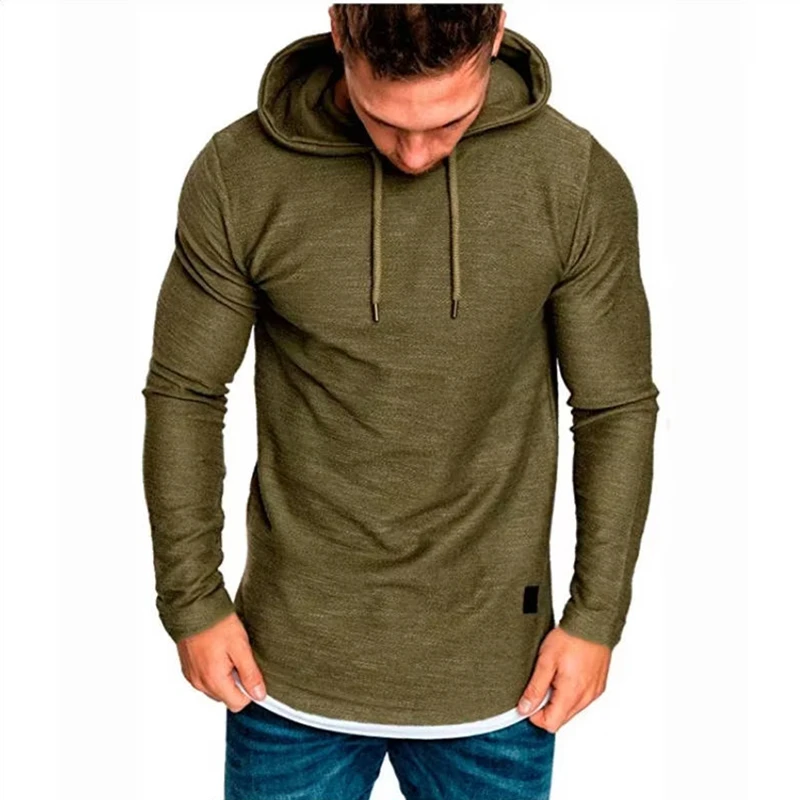 

MRMT 2024 Brand New Men's Solid Color Hooded Casual Sports Long-Sleeved T-Shirt Pullover For Male Men's Hoodies Sweatshirts Tops