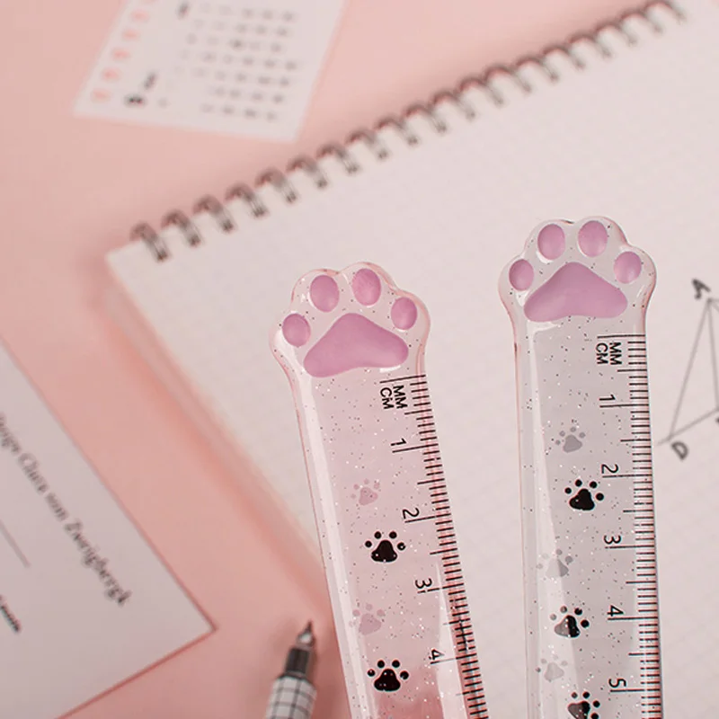 TWINGO Cute Rulers for Students, 15cm Straight Ruler for Clear and Precise Measurement in Math Drafting Stationery