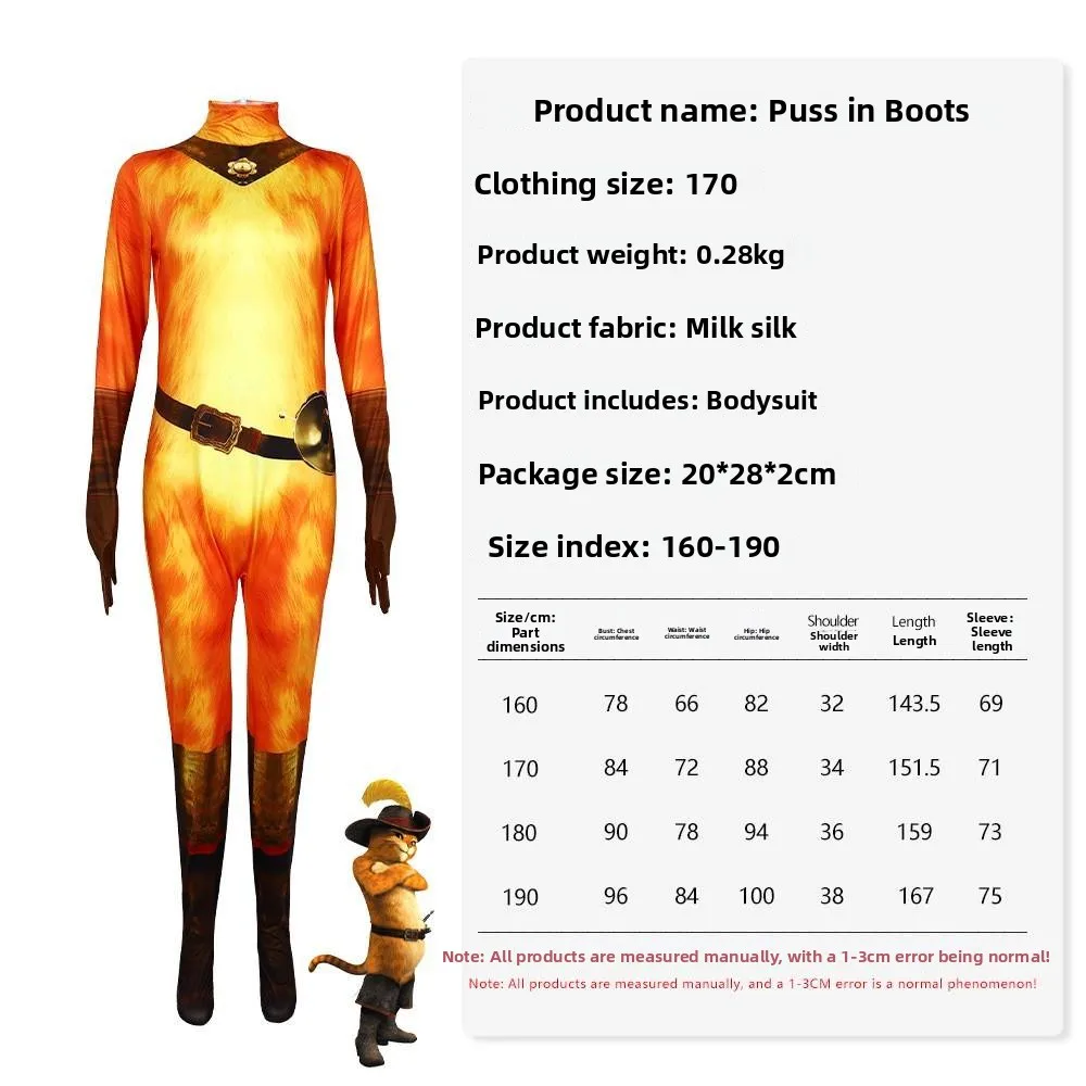 loween Puss in Boots Cosplay Costume Masquerade Ball Performance Clothes Women's Traditional Chinese Costume Stage Perform...