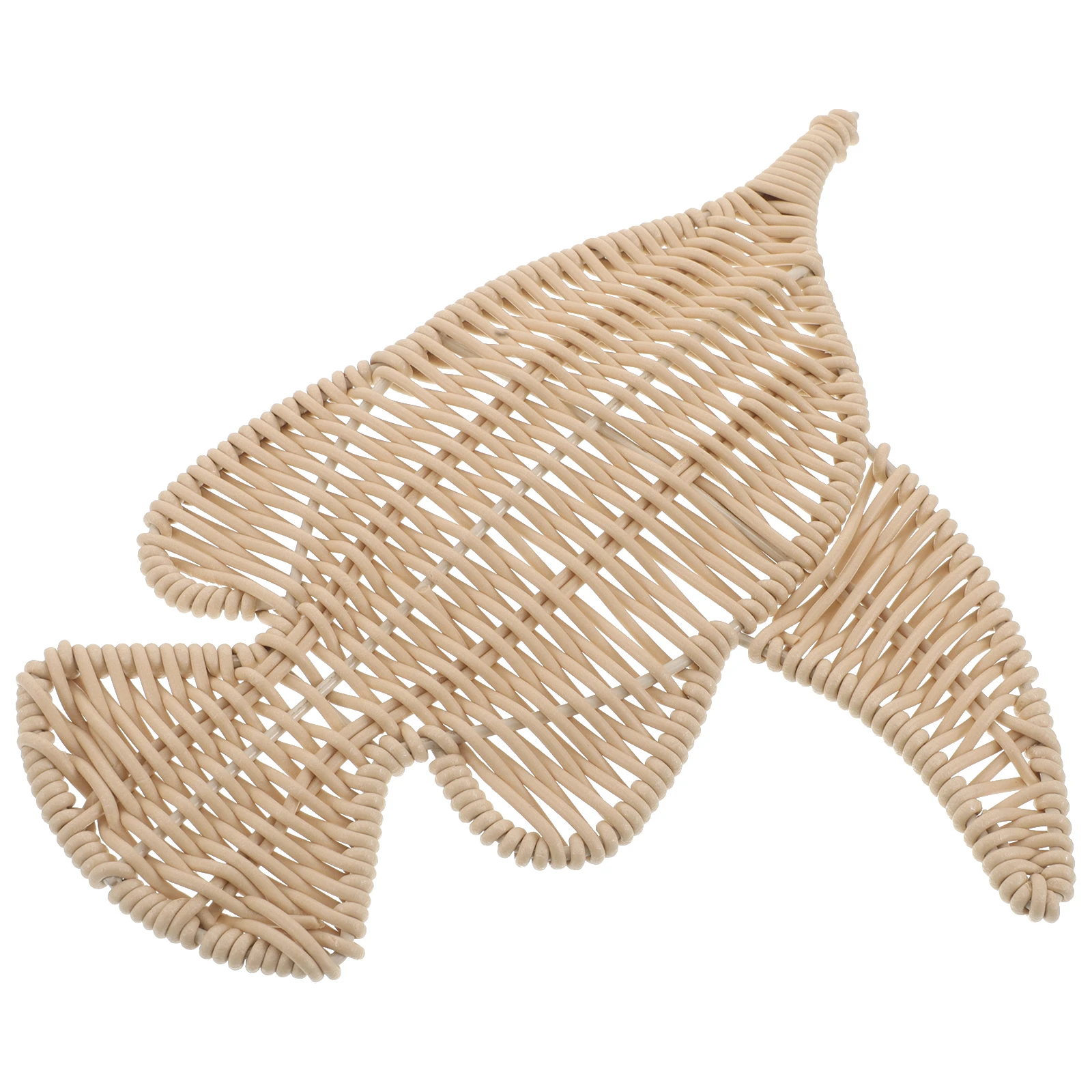 

Handwoven Tropical Fish Wall Decor Faux Rattan Sculpture Coastal Hanging Art Ocean Theme Boho Nautical Wall Decor for Bedroom