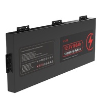 YJC Ultra Slim 12v Lithium Ion Battery 150ah 200amp 300ah 400ah Thin Lifepo4 100ah RV Solar Energy Storage 1280wh Car Battery