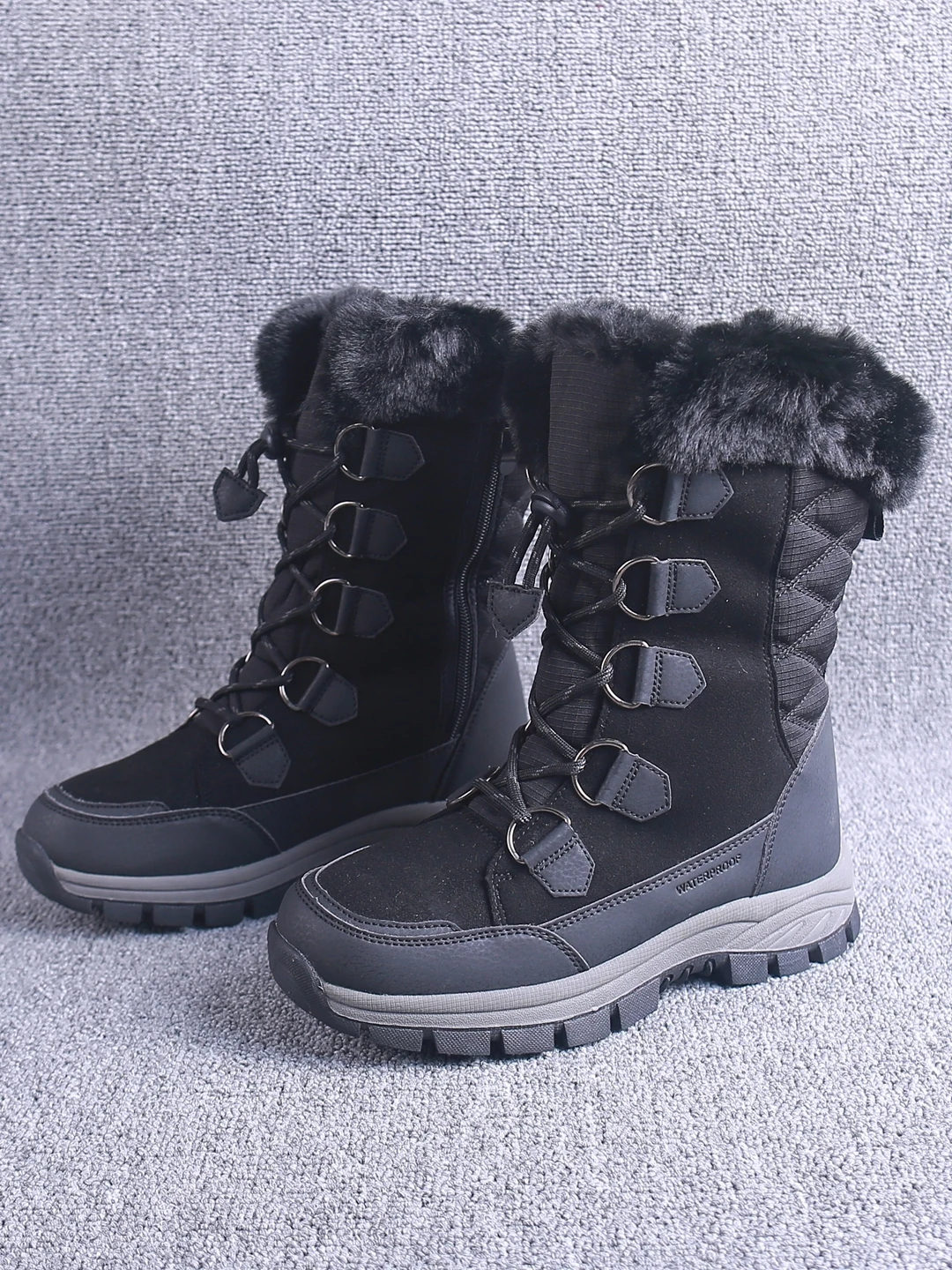 

Warm Fce Lined High Tubc Winter Snow Boots Thiened Heavy Du Outdoor Cotton Lightweight New Snowy Mountain Boots