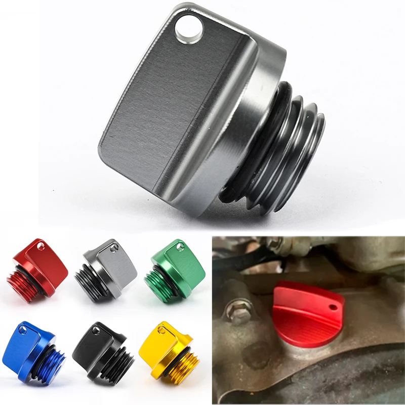 Motorcycle M20*2.5 Engine Oil Filler Screw Cover Plug For Kawasaki KX250F KX450F KX 250F 450F KXF 250 450 Motocross Dirt Bike