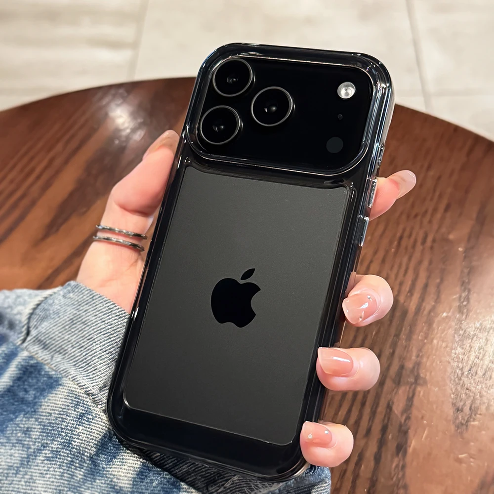 Luxuriöse Transparente Handyhülle für iPhone 18 17 16 15 14 13 12 11 Pro Max Air Plus Stoßfester Bumper Klare Acryl-Schutzhülle – Detail 5
