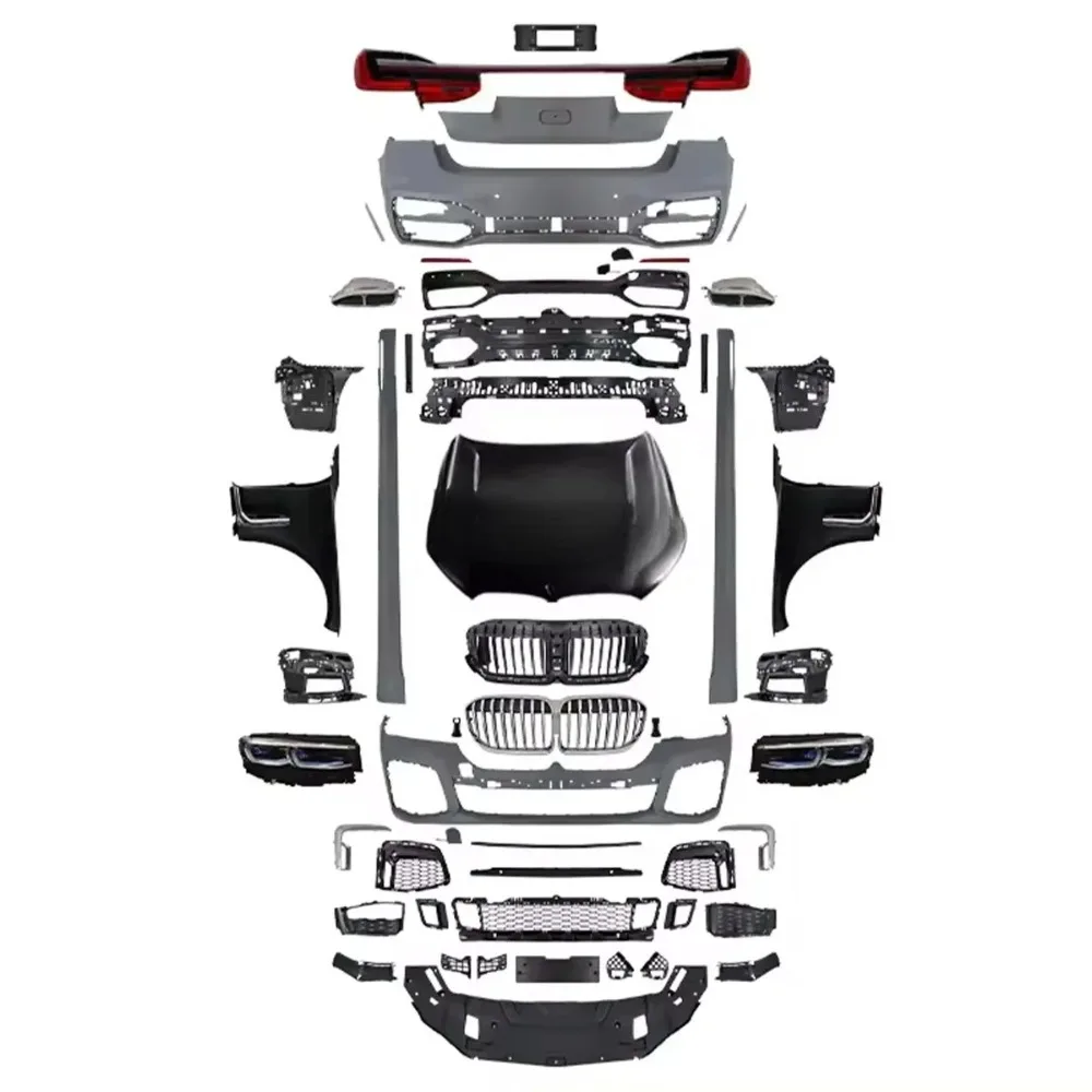 

7 Series G11 G12 Body Kit Upgraded to G12 M760 Auto Light Front and Back Bumpers