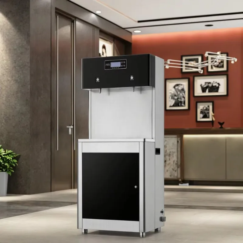 

Reverse Osmosis Water Purifier 100G with 3.2G Pressure Barrel Commercial Cold and Hot Water Dispenser for Office