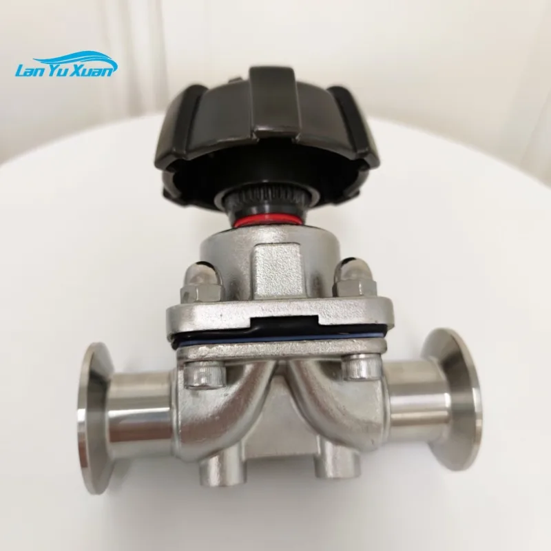 

Food Grade DN15 Stainless Steel 316 zero Leakage Manual Diaphragm Valve Shutoff Valve