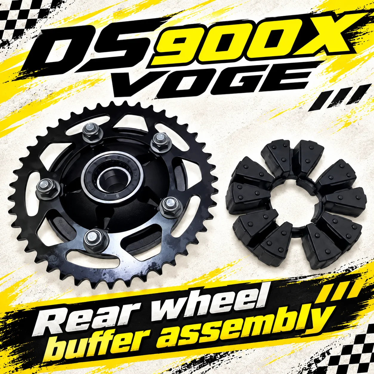 Motorcycle  Rear Wheel Buffer Block And Buffer Body Assembly For VOGE DS900X Replacement Kit