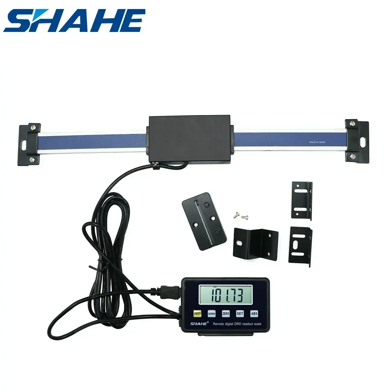Shahe 0-200mm 0.01mm DRO magnetyczny zdalny cyfrowy odczyt cyfrowy wyświetlacz zewnętrzny w skali liniowej