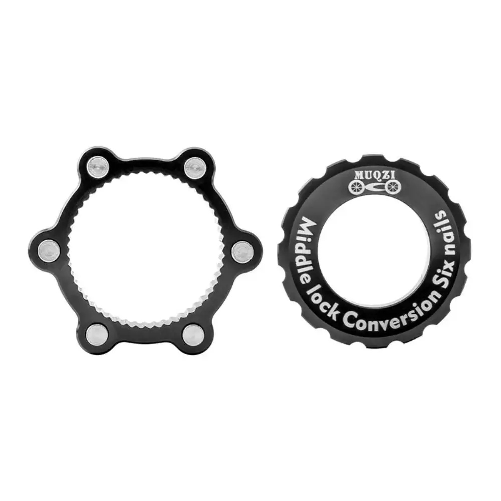 

6 Bolts Bike Centerlock Adapter 44mm Axis with Stainless Steel Washer Bike Hub Center Lock Conversion Anodizing Process
