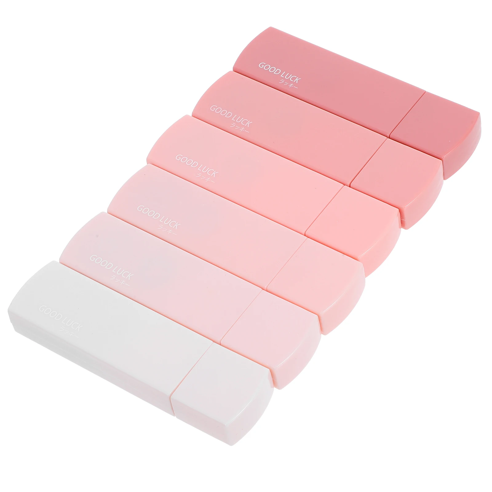 

6pcs Correction Tape Large Capacity Rectangular Shape Reliable Adhesion Multifunctional School Supplies Compatible Pens Pencils