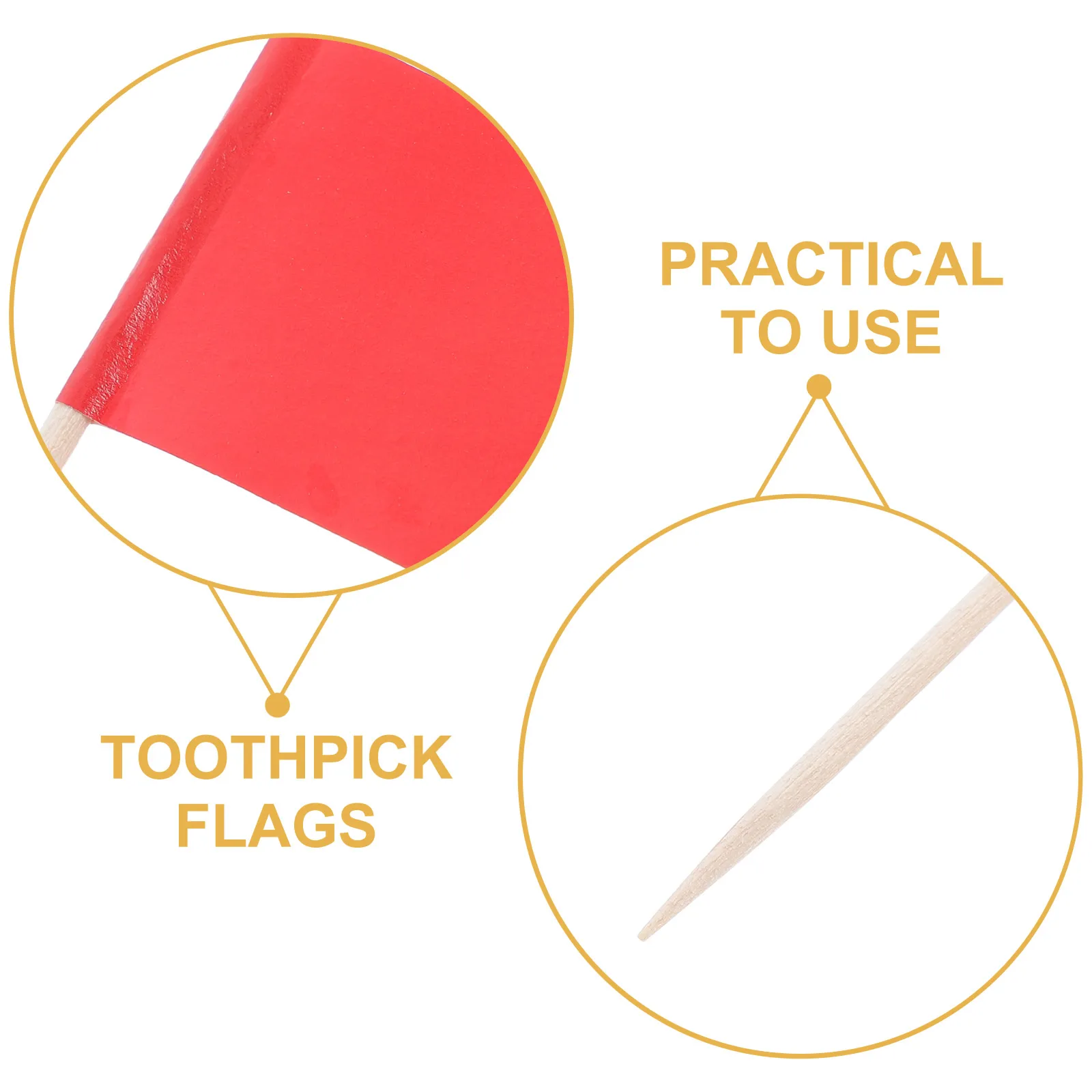 100Pcs Solid Color Toothpick Flags Mini Stick Cupcake Toppers Cake Decoration Party Food Cheese Fruit Flag Picks