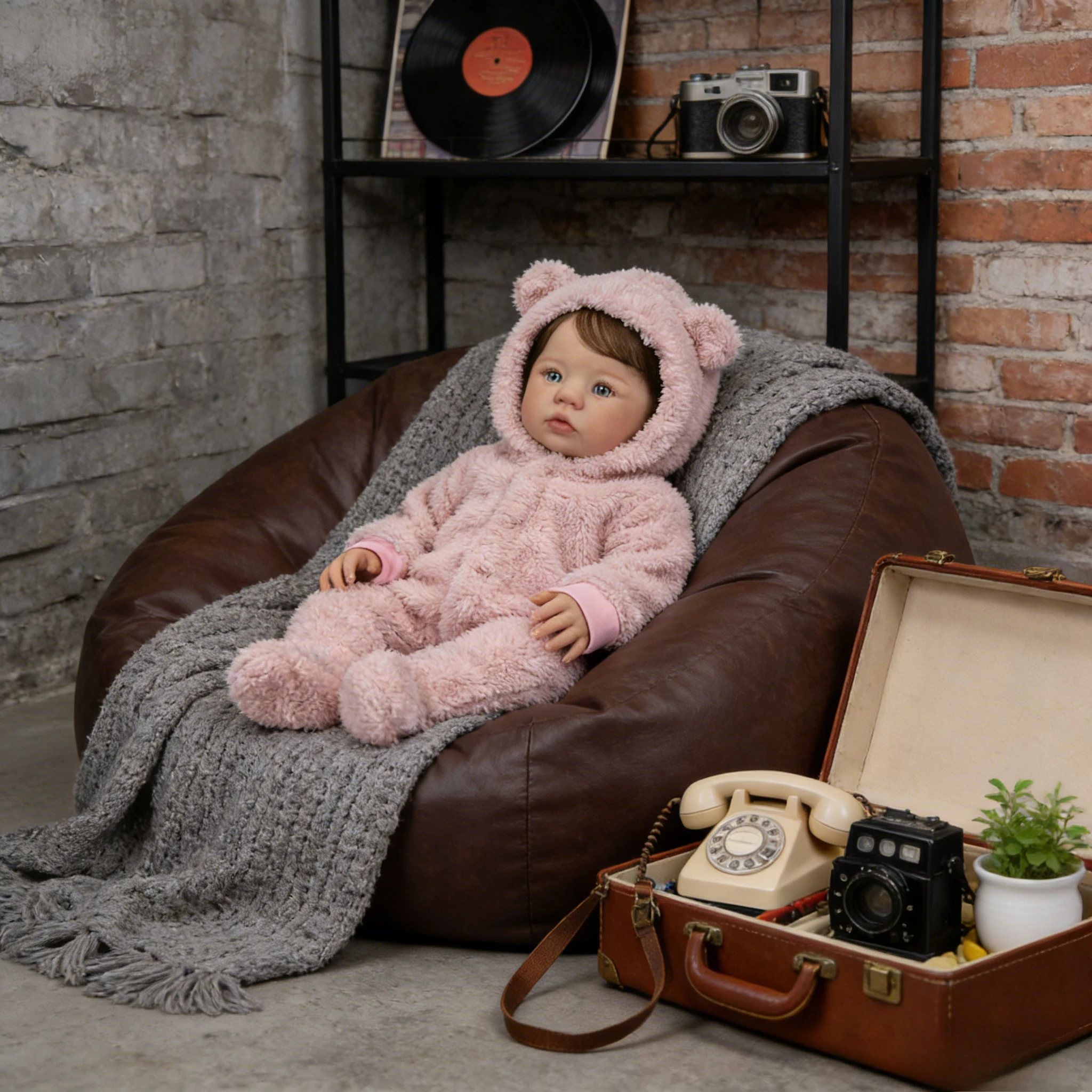 

Кукла Реборн Эбигийл 48 см, мягкий хлопок/полное виниловое тело, волосы ручной работы, милая кукла для девочек