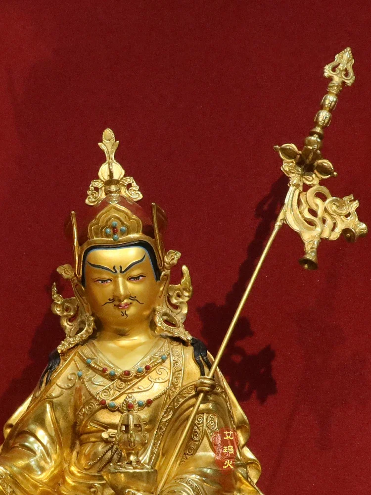 لوتس لايف ماستر العرقية التبتية 10 بوصة و 15 بوصة تمثال بوذا مذهب الحرفية المفروشات المنزلية لقاعة البوذية عرض