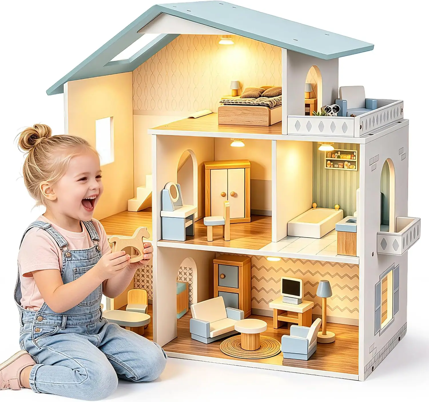 Introduction to Magical Flight Book Nook Kit, 3D Wooden Puzzle with LED | DIY Miniature Magic Book, Bookshelf Decor with Sensor