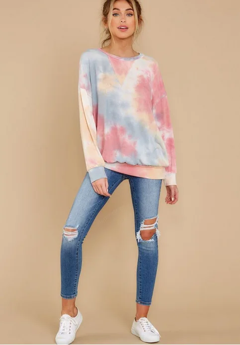 

Spring and summer new home casual wear long-sleeved sweater summer printing long-sleeved home casual party sexy temperament eleg