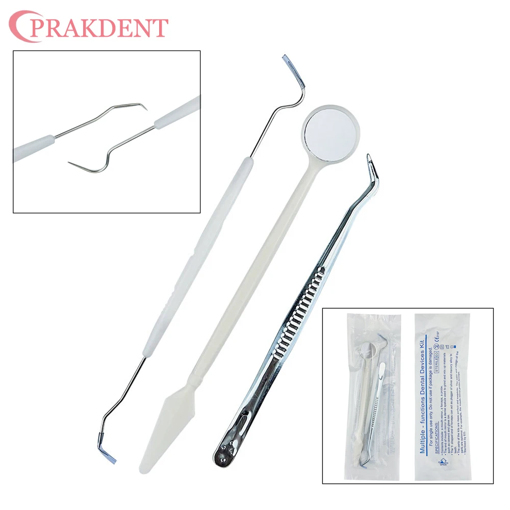 

Dentista Oral Care Kit Dental Cleaning Tool Kit Stainless Steel Instrument dentist Kit Mouth Mirror Probe Hook Pick Tweezer Set