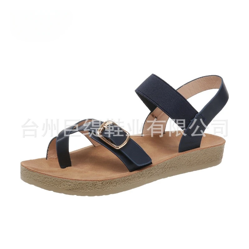 

Sandals Women Comfortable Women'S Fish Mouth Flat Open Toe Soft Soled Large Size Comfortable Sandals Casual Chaussures Femme
