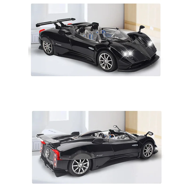 1:24 Pegani Zonda HP Barchetta Lega Super Racing Toy Cars Modello Premium Diecast Hot Wheels Suono Luce Regalo per bambini Decorazione Exqu