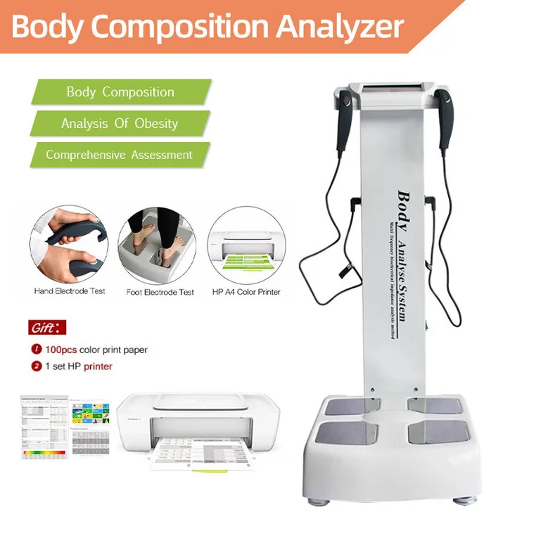 2021 Newest Professional Body Fat Analyzer Composition Element Included A4 Printer