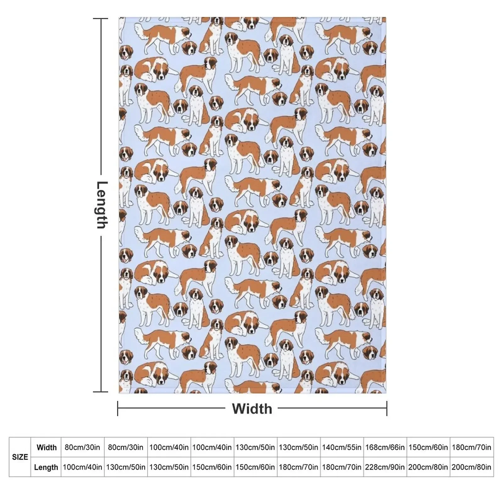 Saint Bernard cute illustration pack Throw Blanket christmas gifts Blankets Sofas Of Decoration Stuffeds Cute Soft Big Blankets