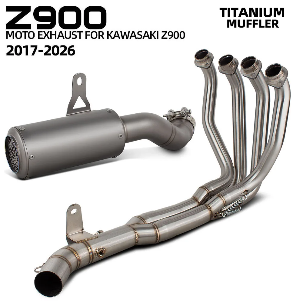 Выхлопная система Z900SE для мотоциклов Kawasaki Z900 Z900/SE 2017-2026: Комплект выхлопных труб Super Street Bike, коллекторы, глушитель