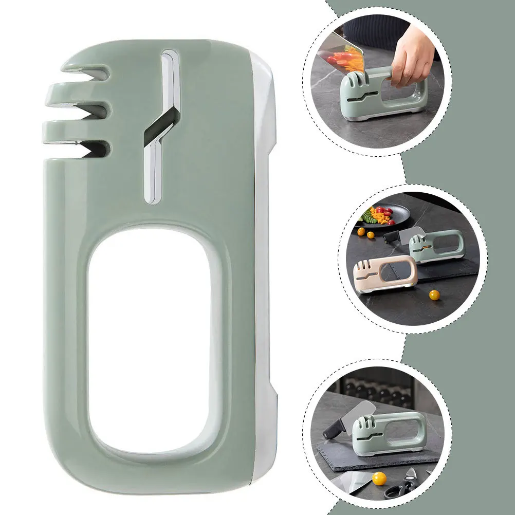 

Kitchen Cutter Sharpener Premium Professional Polishing Tool Fast Safe Manual Sharpener for Home Scissors Knives