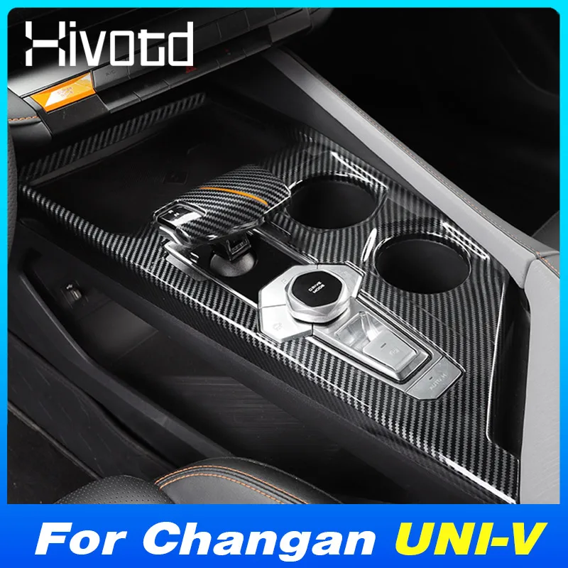 

Car Center Control Gearshift Frame Armrest Trim Strip ABS Decoration Parts For Changan UNI-V 2023 Auto Interior Accessories