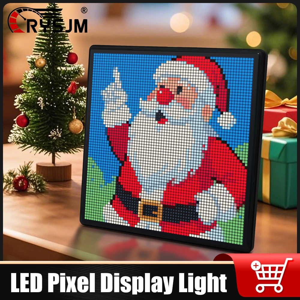 

RGB LED Pixel Display Panel Lamp Programmable Art Light Creative Display Screen Night Lights For Gaming Anime Room Decoration