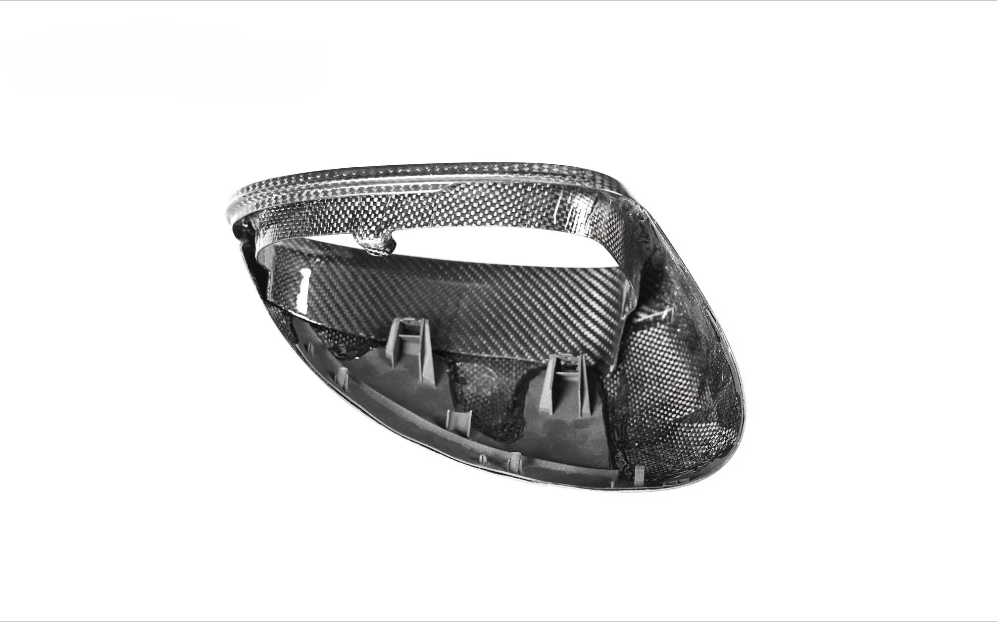 KM New Style Dry Carbon Fiber Mirror Cover Extendable LHD RHD for Macan 2014-up 95B.1 95B.2 95B.3 Mirror Case Replacement for