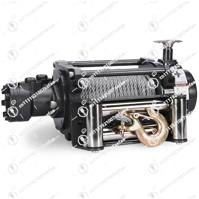 10,000-Pound Wire Rope Hydraulic Winch for Marine Crane Vehicle Rescue