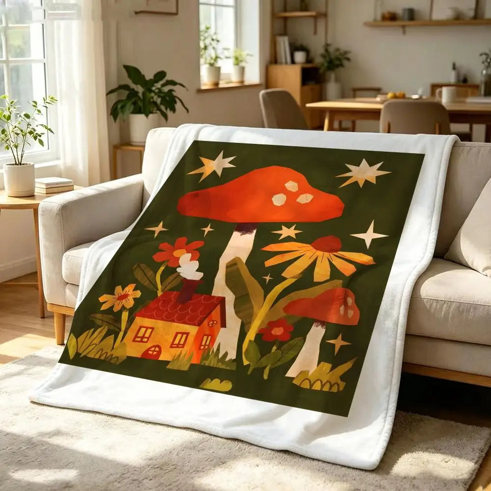 Artist J-Jessica E-Elena Throw Soft Warm Flannel Throw Blanket, Multi-use for Sofa Bed Office Nap