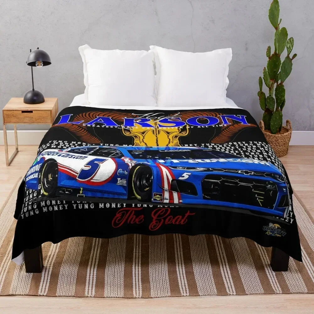 

The GOAT Kyle Larson Throw Blanket Stain Resistant Cozy Warm Blanket