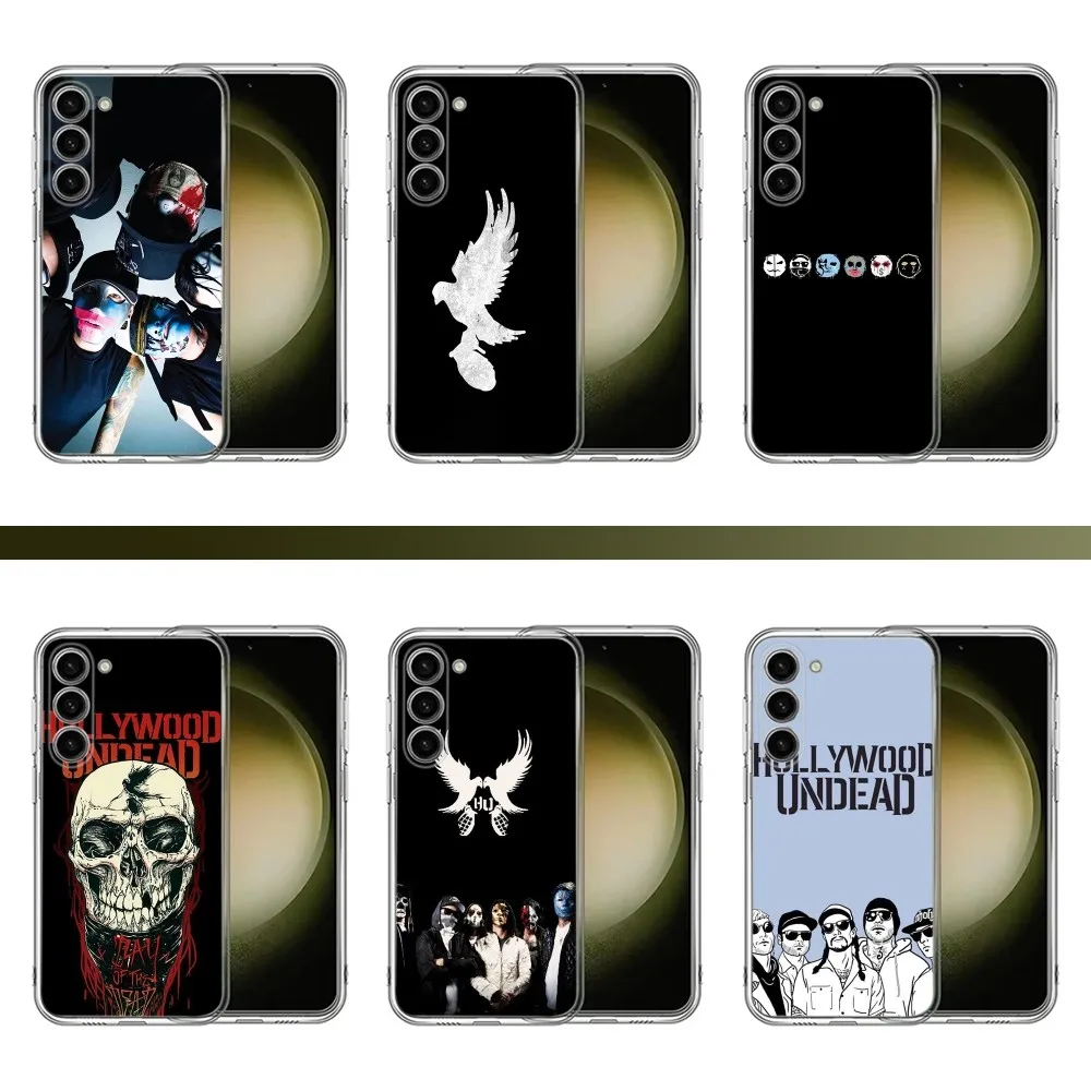 H-Hollywood U-Undead-S Band Phone Case For Samsung Galaxy A71,70,52,40,51,31,A50,21S,30S,Note20,Transparent ,Cover