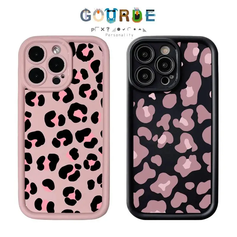 

Gourde Personalized leopard print patterns Phone Case for Iphone 16 15 14 12 13 11 Pro Max IP 7 8 Plus Iphon X XS XR Xs Max